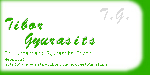 tibor gyurasits business card